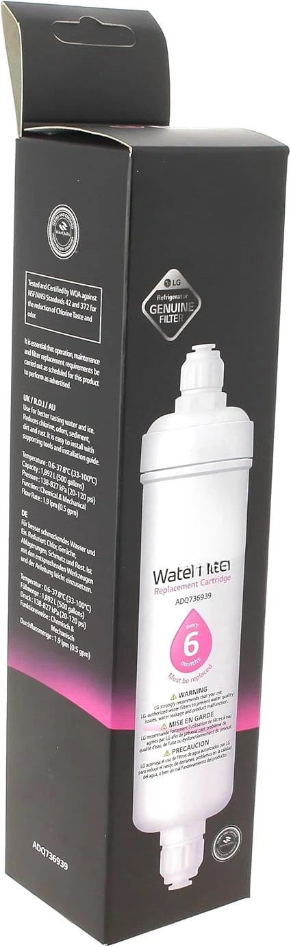 Replacement Water Filter Compatible with LG Refrigerator Models (ADQ73693901)